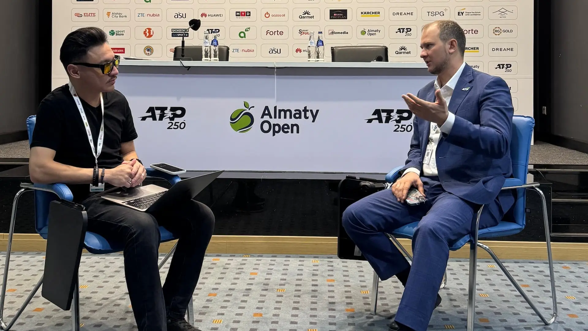 Юрий Польский с главным редактором Pin-UpSport.kz